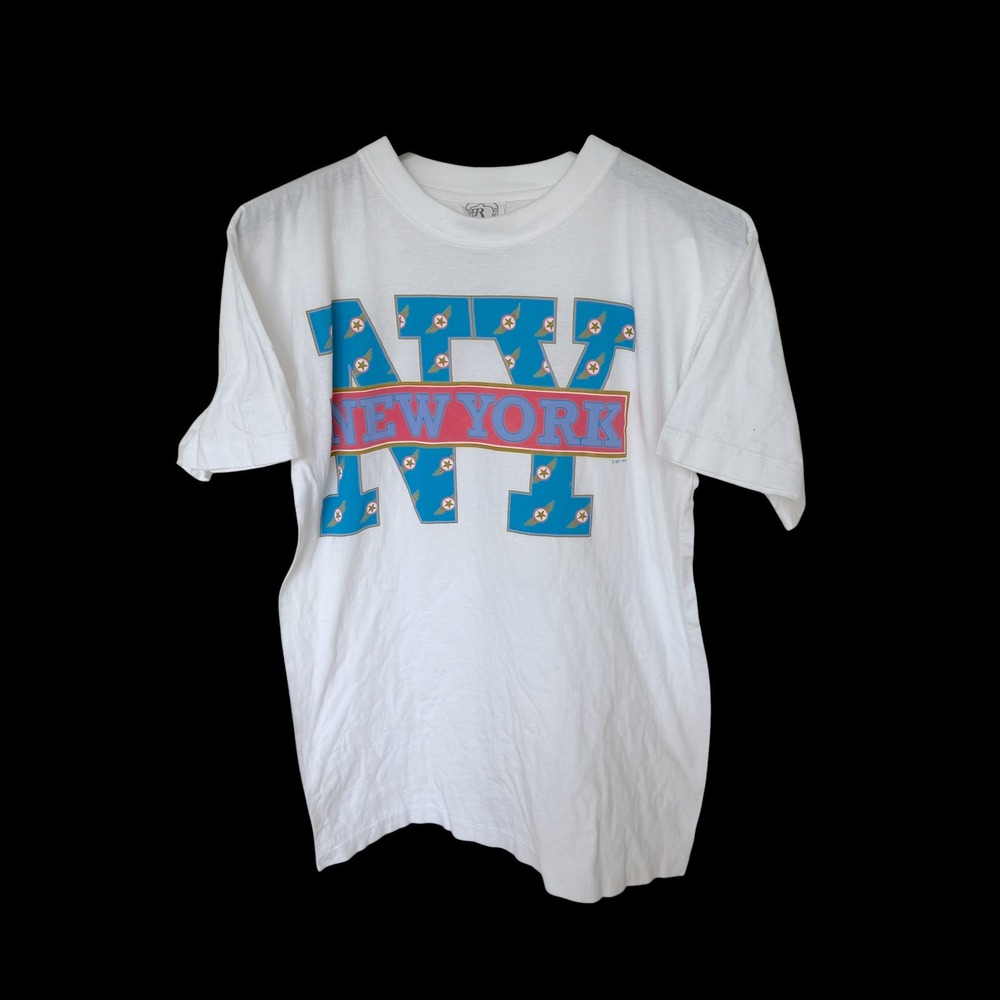 Vintage 1994 Bright Road New York‎ T-Shirt White Single Stitch Medium